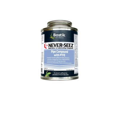 BOSTIK Bostik Never Seez Pipe Compound With PTFE 8 oz. Brush Top Can NPBT-8
